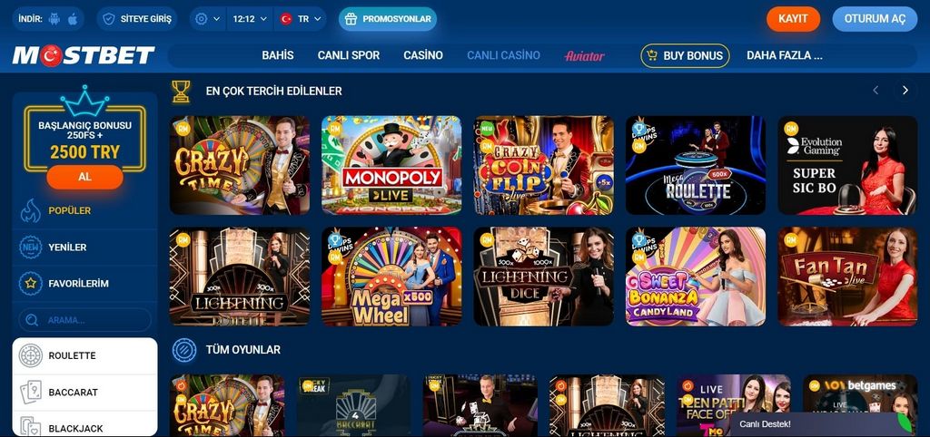 Mostbet - İdman mərcləri və onlayn qumar biznesi bir yerdə